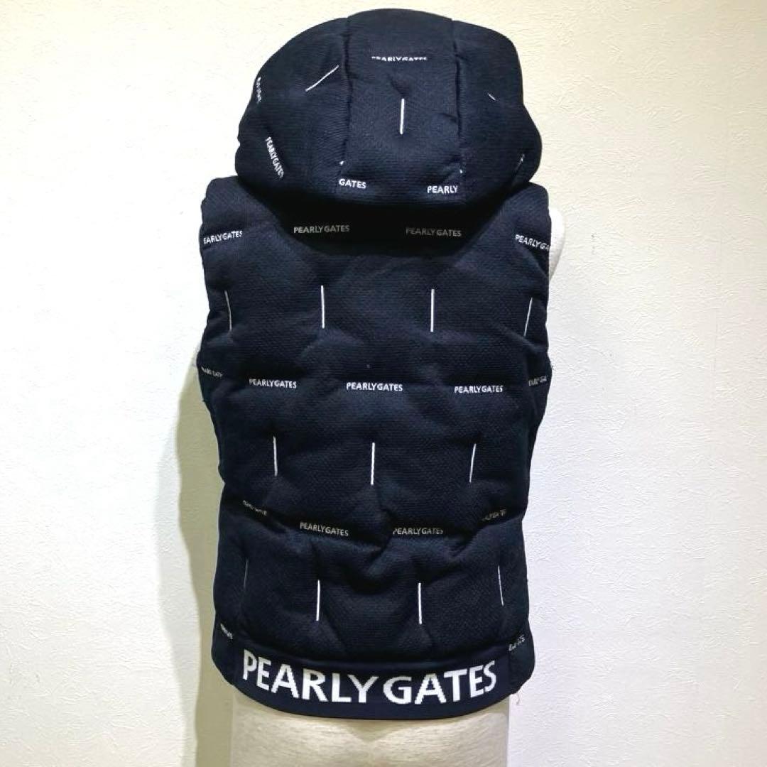 BAN 　PEARLY GATES フード付きベスト サイズ0 ロゴ刺繍