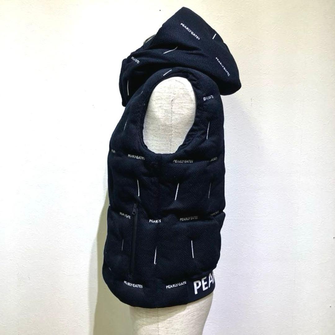 BAN 　PEARLY GATES フード付きベスト サイズ0 ロゴ刺繍