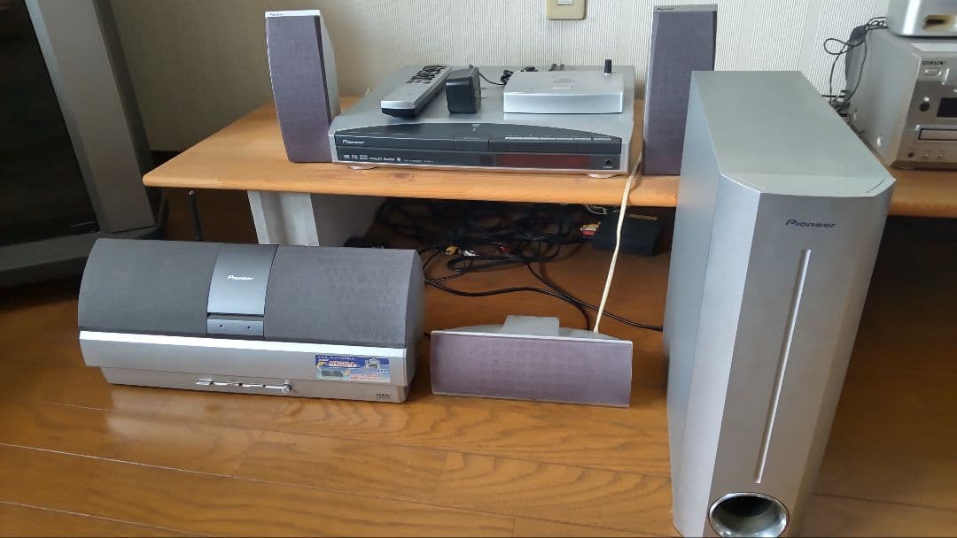 値下げ プロジェクター付、Pioneer ワイヤレスサラウンドスピーカーセット