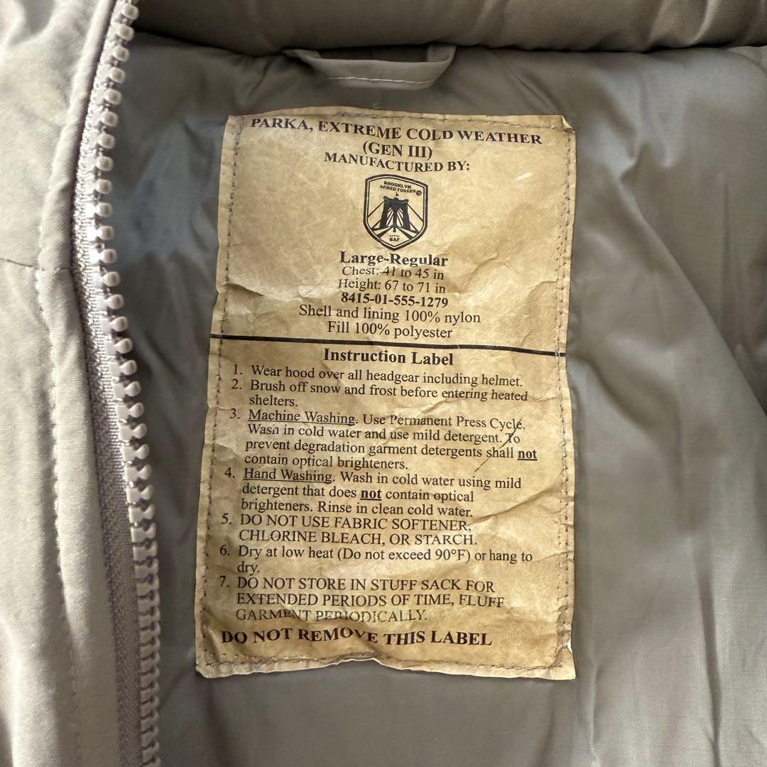 美品　ECWCS GENⅢ Level7 エクワックス レベル7