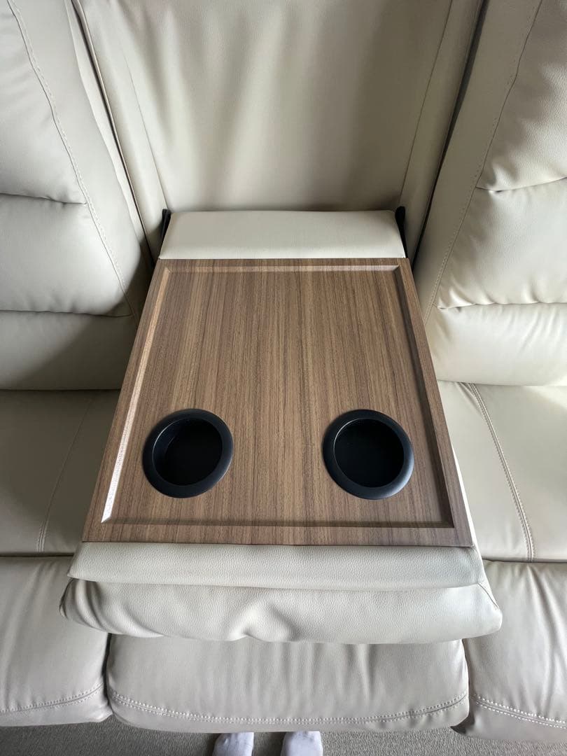 3人用電動合皮テーブル付きリクライニングソファ Nビリーバ　Nシールド