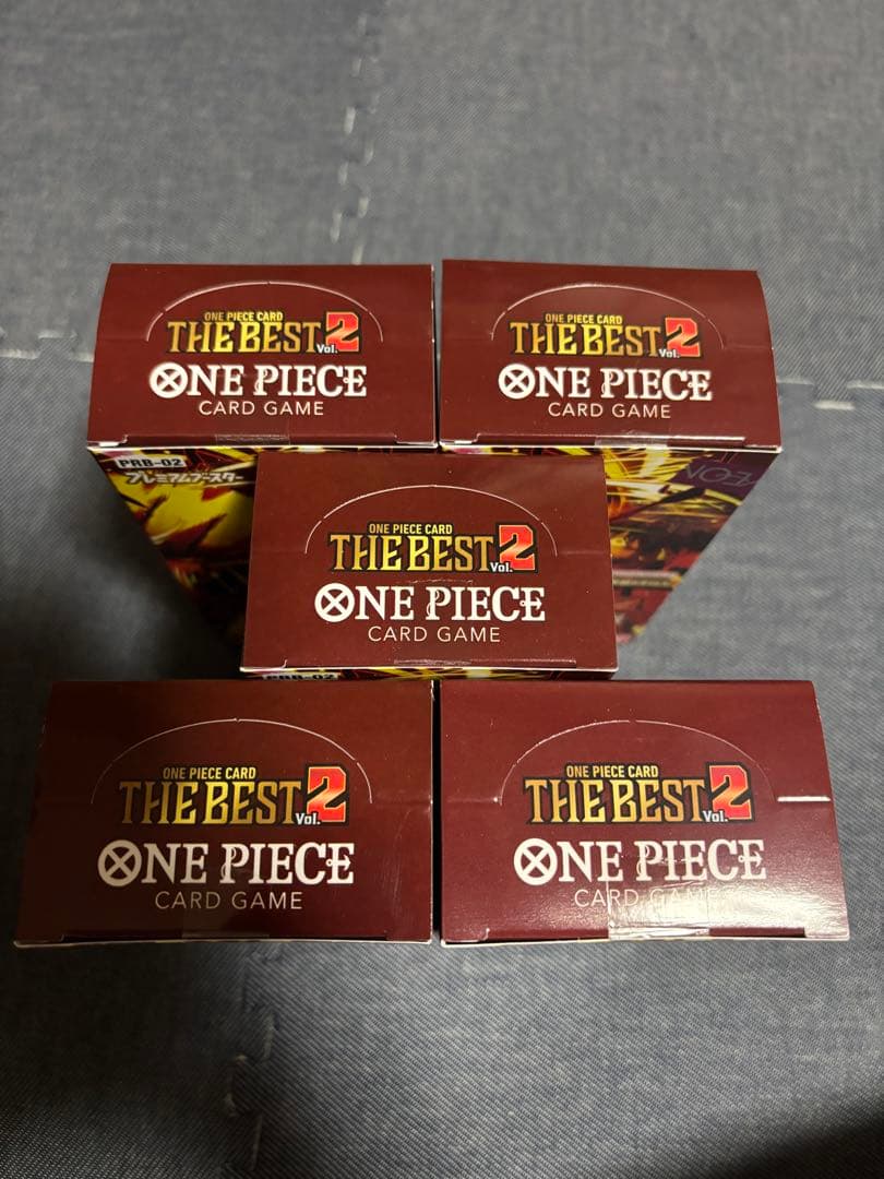 THE BEST 2 新品未開封テープ付き5box ワンピースカード