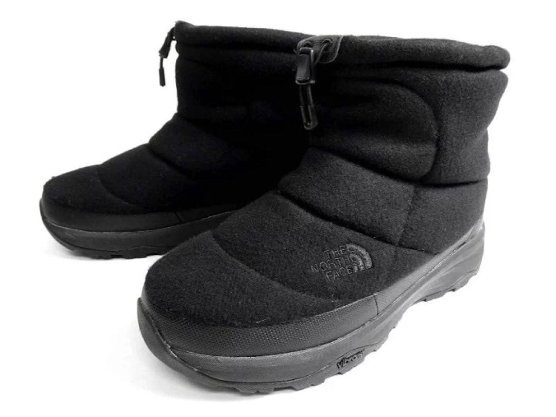 【美品】 ノースフェイス ウール調 ヌプシ ブーティ ウィンターブーツ 24cm