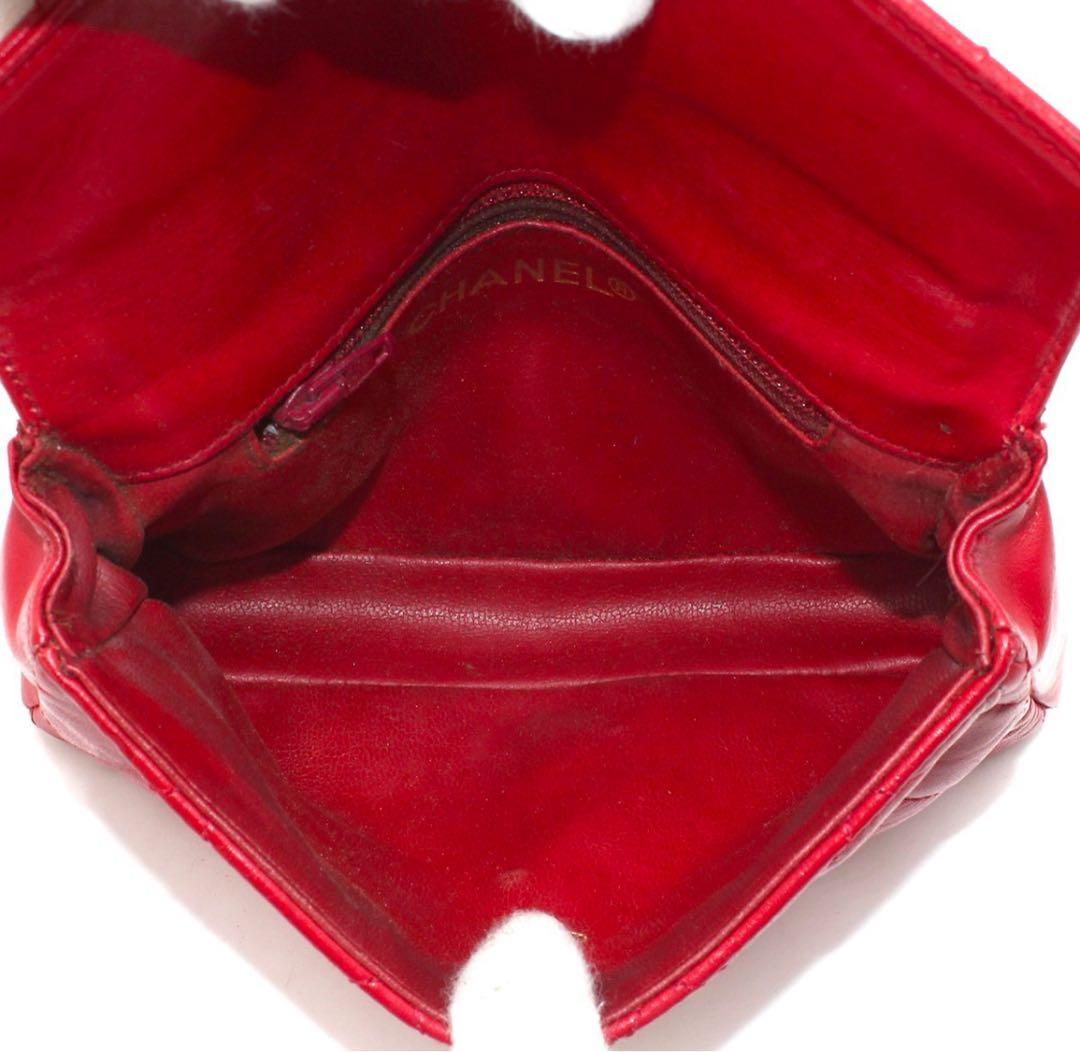 H2610 シャネル マトラッセ ココマーク ラムスキン ミニ ウエストポーチ