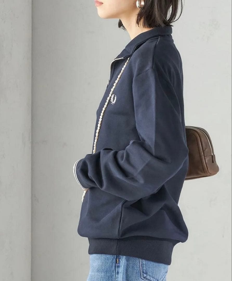 シップスFRED PERRY: M3574 HALF ZIP SHIRT