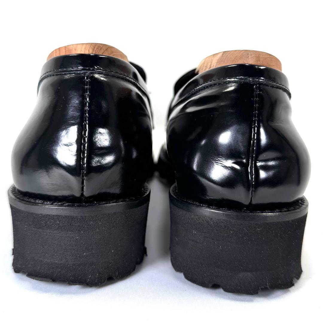 【美品級】FABIO RUSCONI ビットローファー タンクソール ブラック