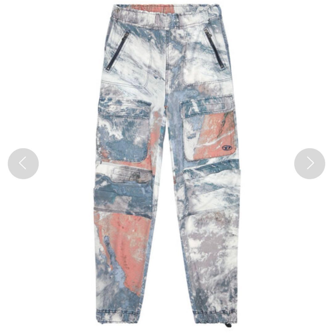 DIESEL P-MIRT プリントカーゴジョガーパンツ