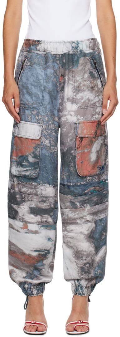 DIESEL P-MIRT プリントカーゴジョガーパンツ