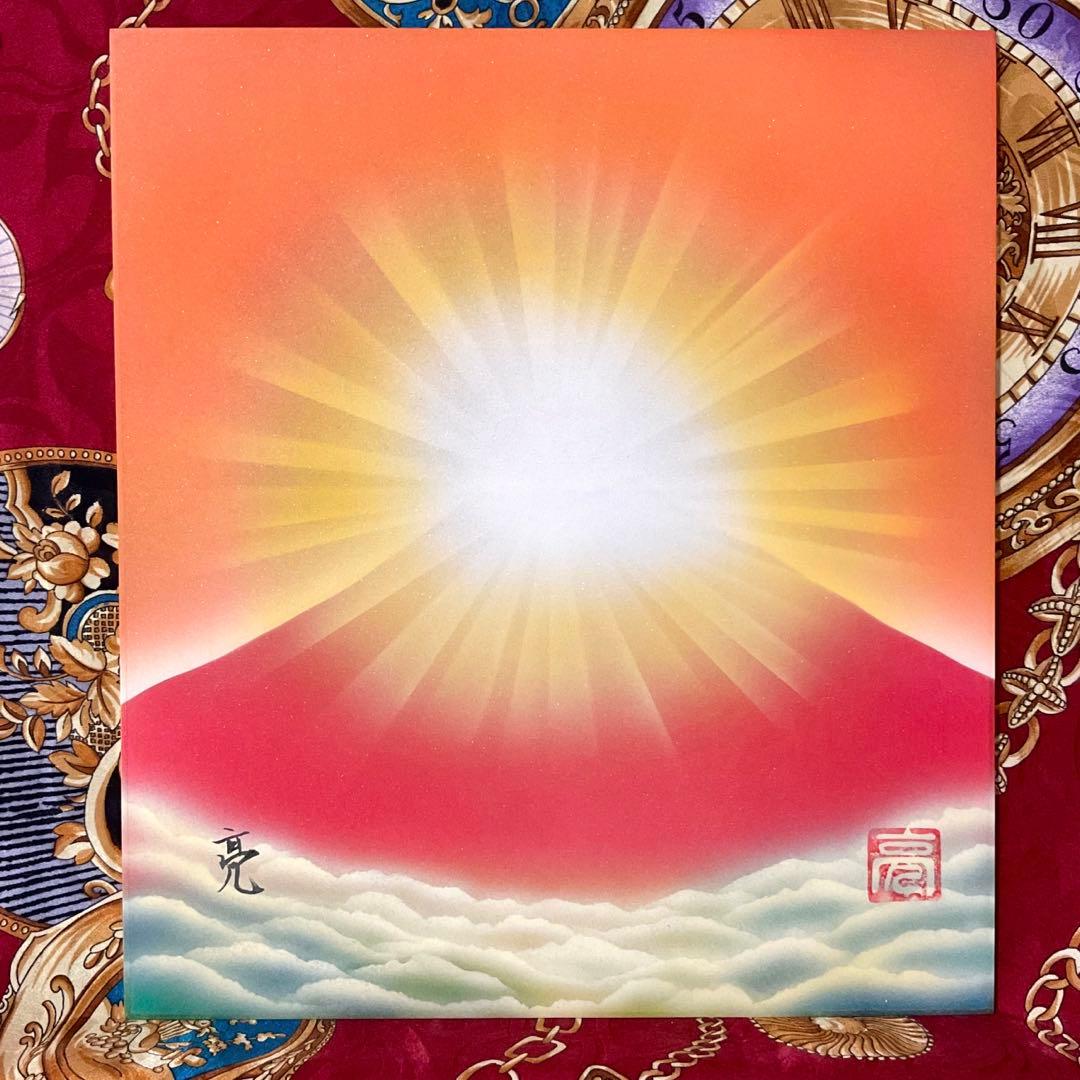 赤富士絵画新春セール｜ダイヤモンド赤富士強力エナジーアート金運仕事運上昇