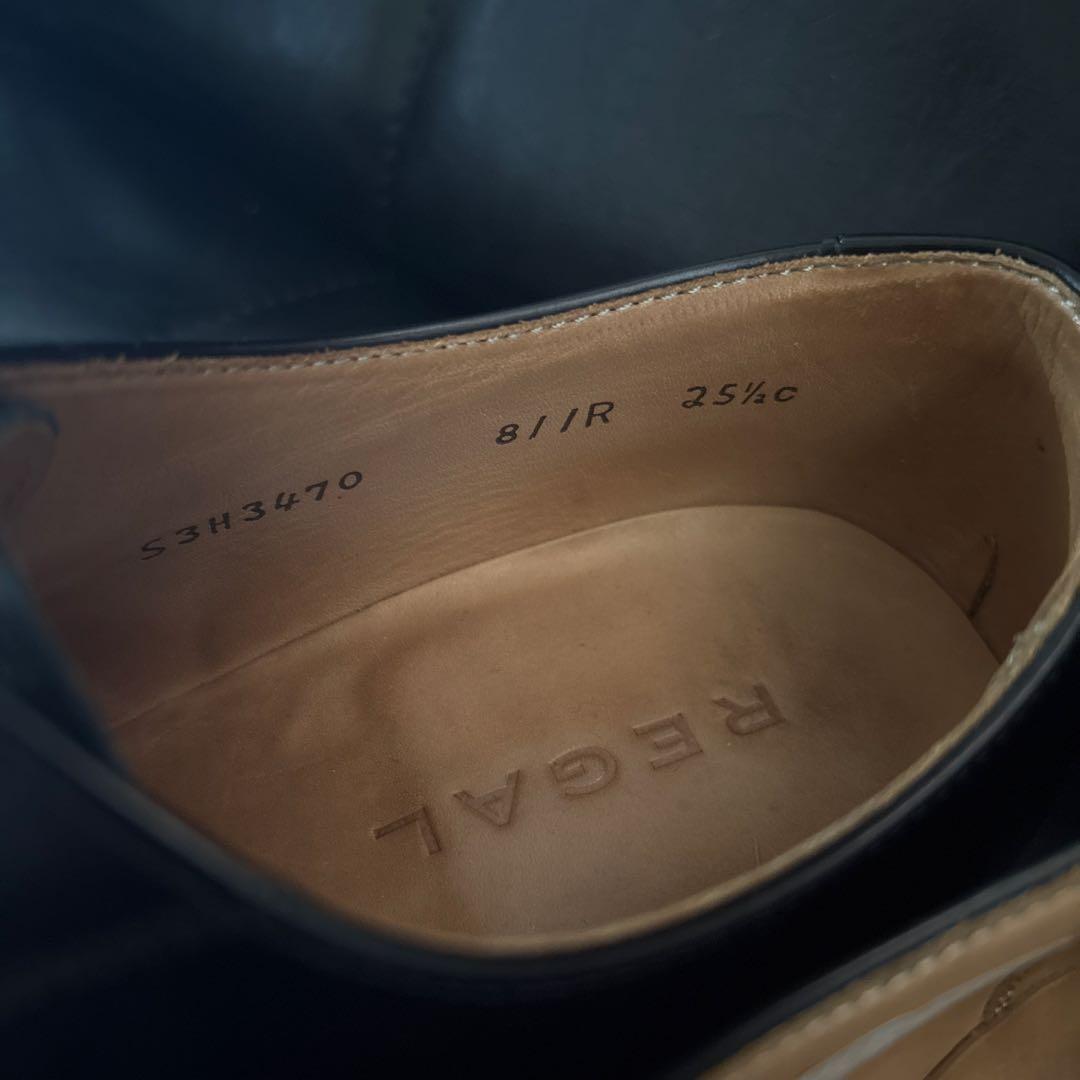 【美品】リーガル ストレートチップ 内羽根 黒　オックスフォード 811R