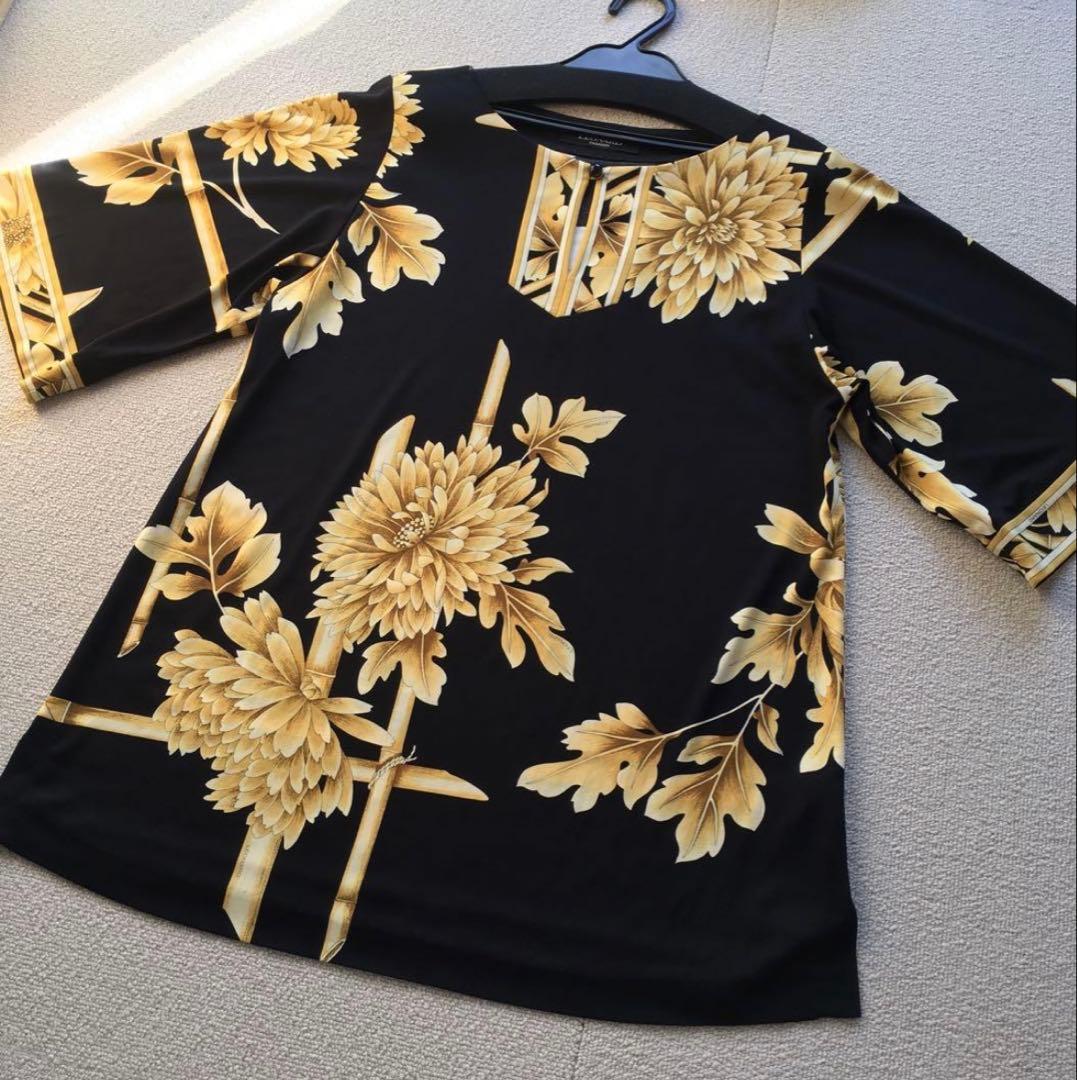 LEONARD 花柄 五分袖チュニック