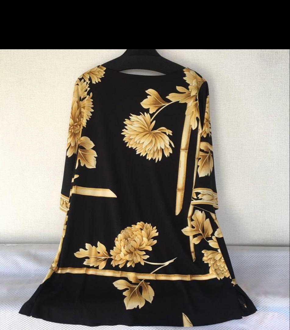 LEONARD 花柄 五分袖チュニック