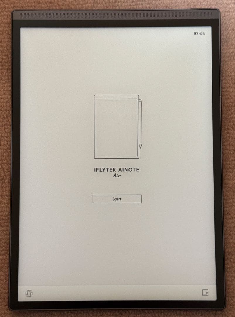iFLYTEK AINOTE Air2 本体 + 専用カバー（ブルー）