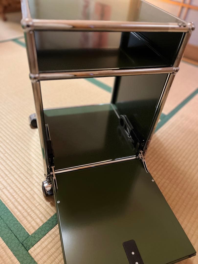 USMハラー サイドボード ドロップダウンドア　オリーブグリーン