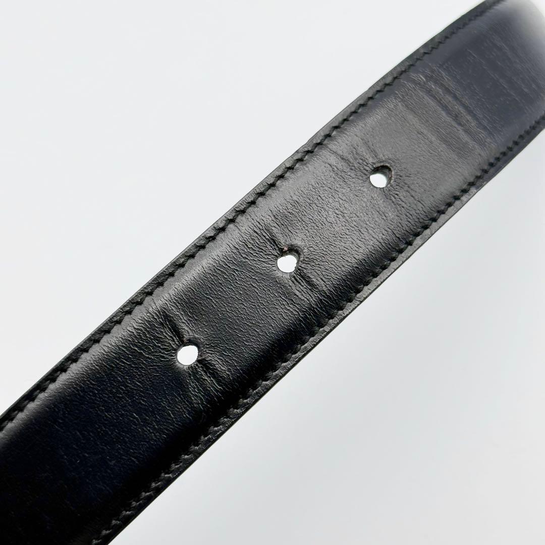 ✨良品✨グッチ ベルト Gバックル シルバー金具 レザー レディース ビジネス