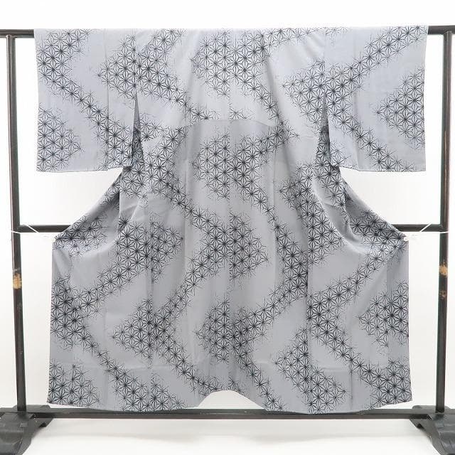 新品 麻の葉 着物 正絹“和に触れて高鳴るこころ”仕付け糸付 長襦袢 5381