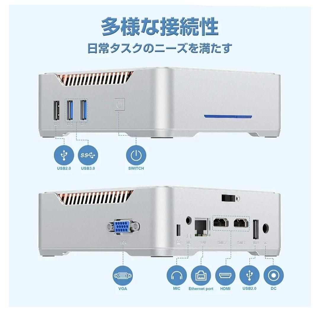 NiPoGi ミニPC Windows11 pro搭載