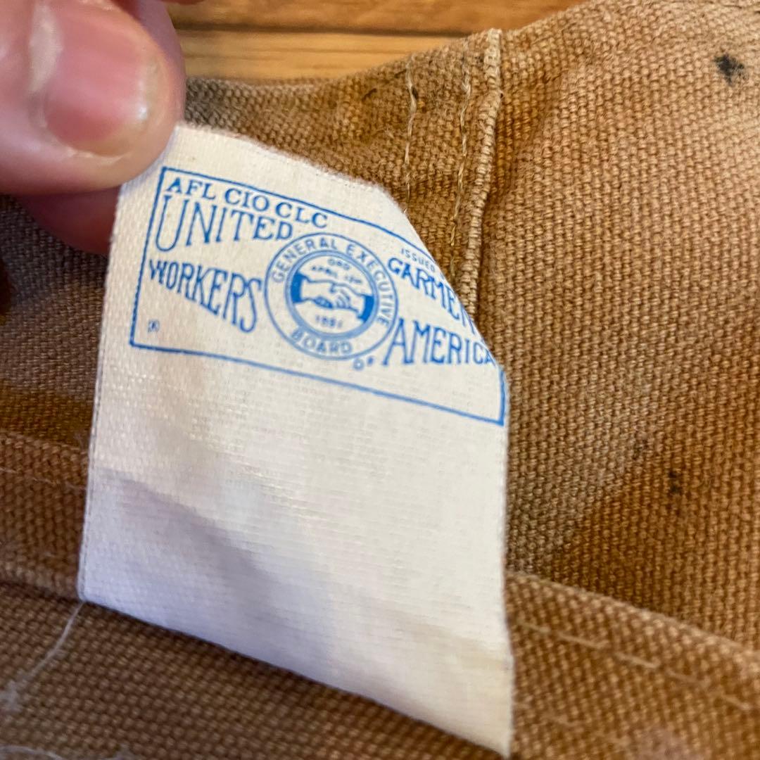 80s Carhartt オーバーオール 100周年モデル ベージュ 38/32