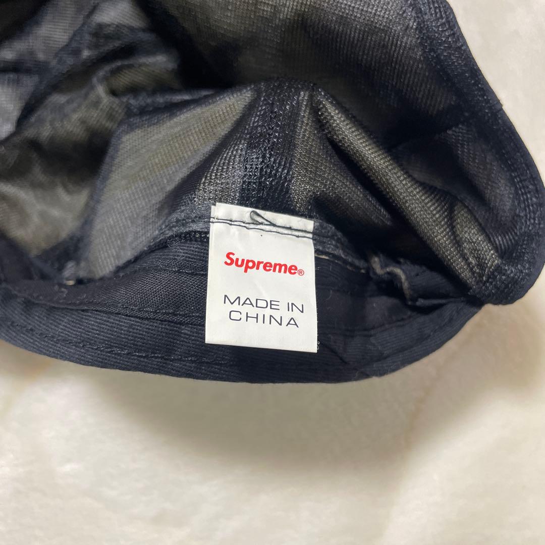 supreme キャップ　ネイビー