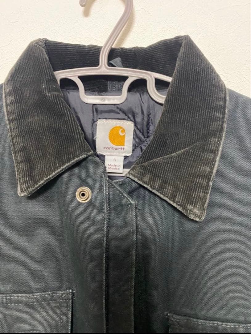 レア！Carhartt ダックトラディショナルコート ブラックSサイズ