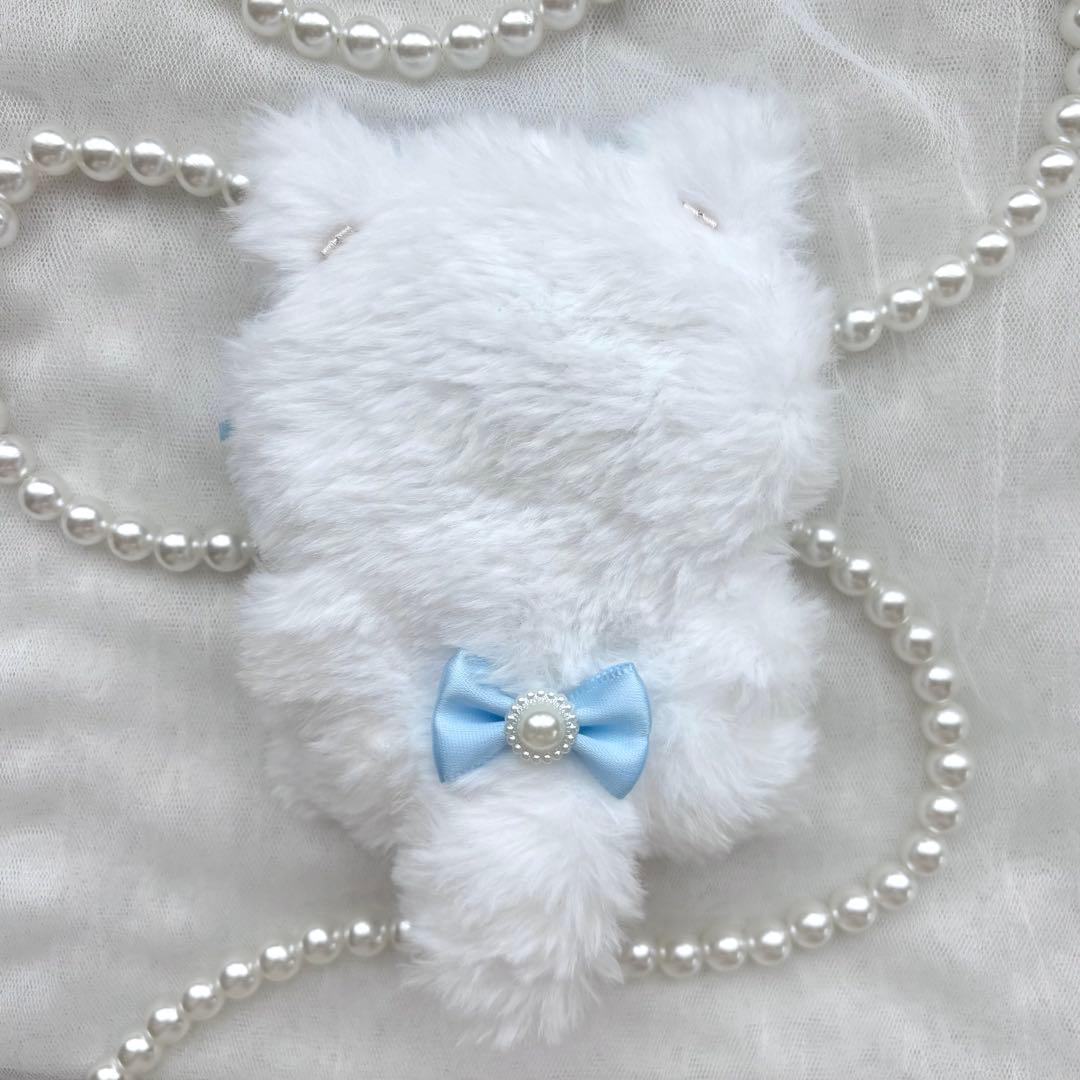 k　おすわりぬい服　２点　青　にじぱぺっと