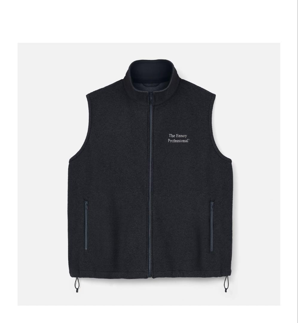 ENNOYエンノイ PROFESSIONAL FLEECE VEST BLACK