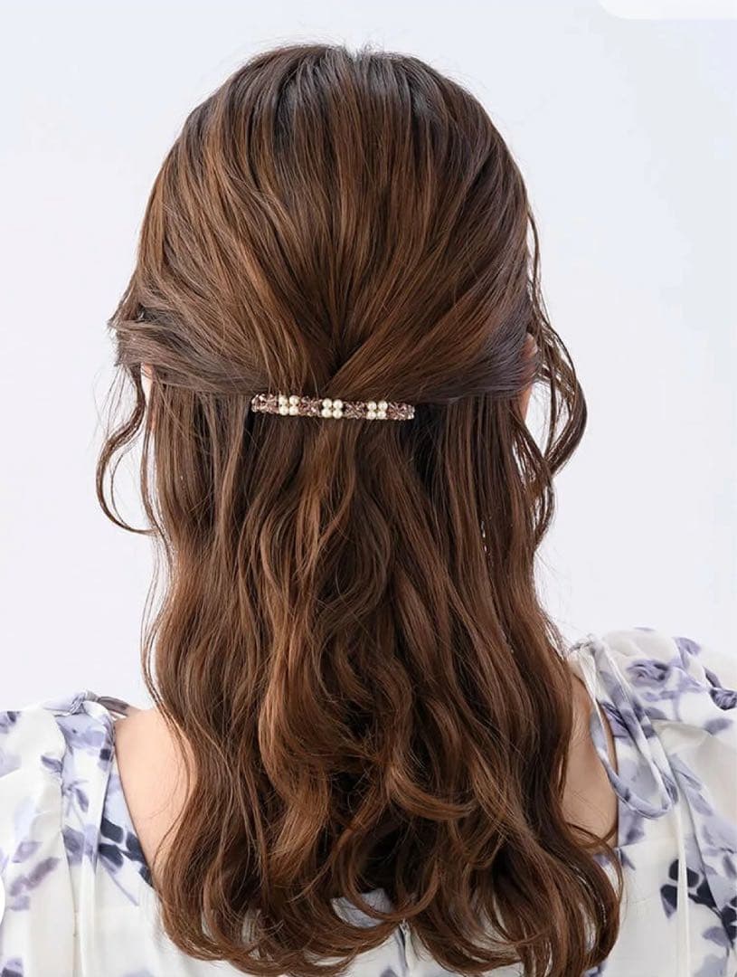 ◇美品◇COMPLEX BIZ ブラウン コーム クリスタル付き