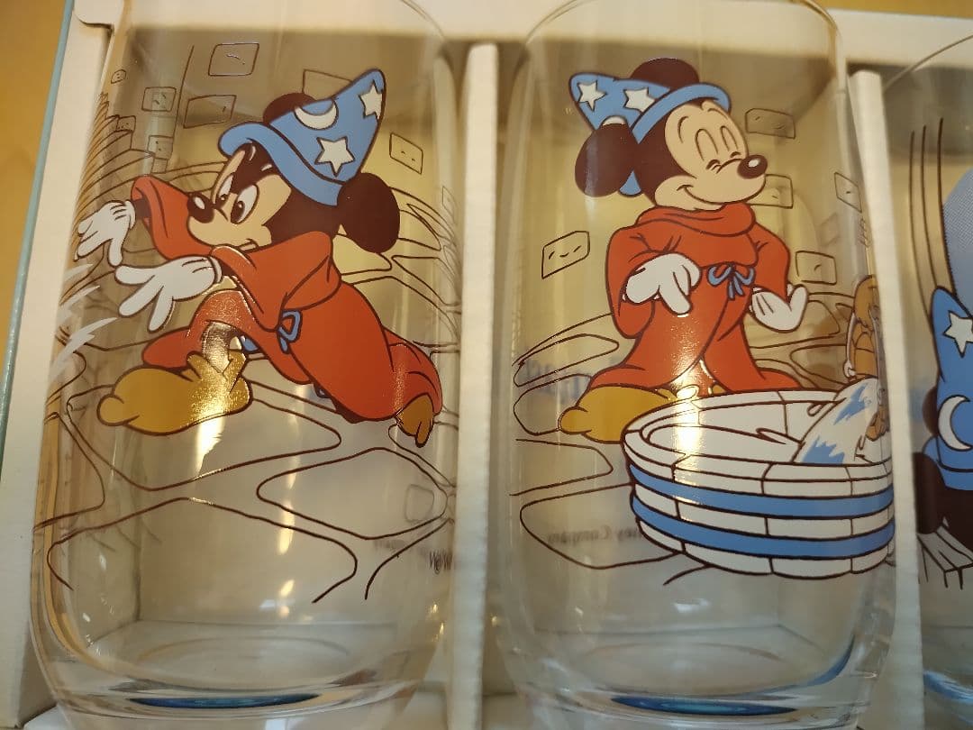 超希少！初期！未使用！当時物！東京ディズニーランド ファンタジアグラスセット 他