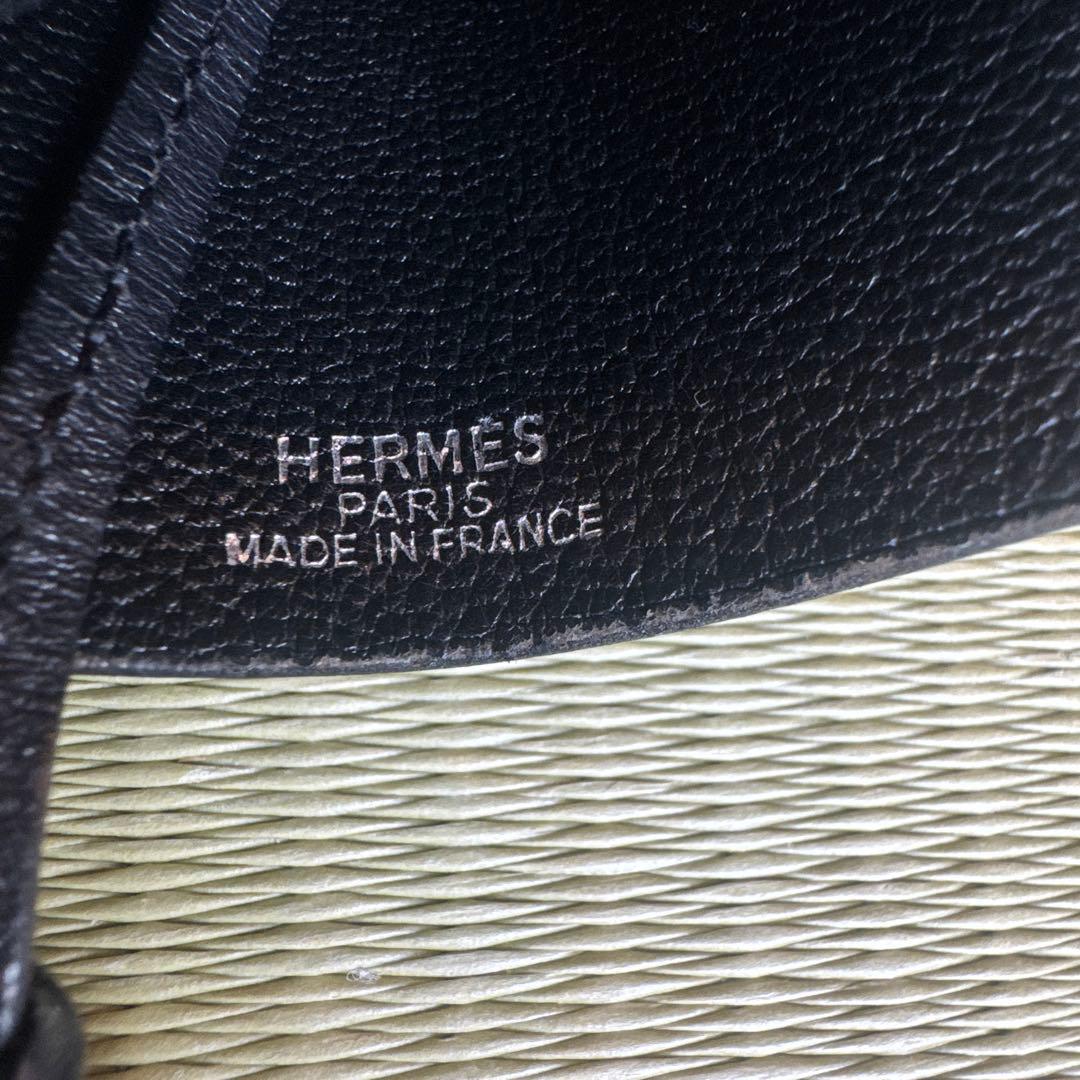 エルメス クロシェット 黒 ダメージあり フランス製