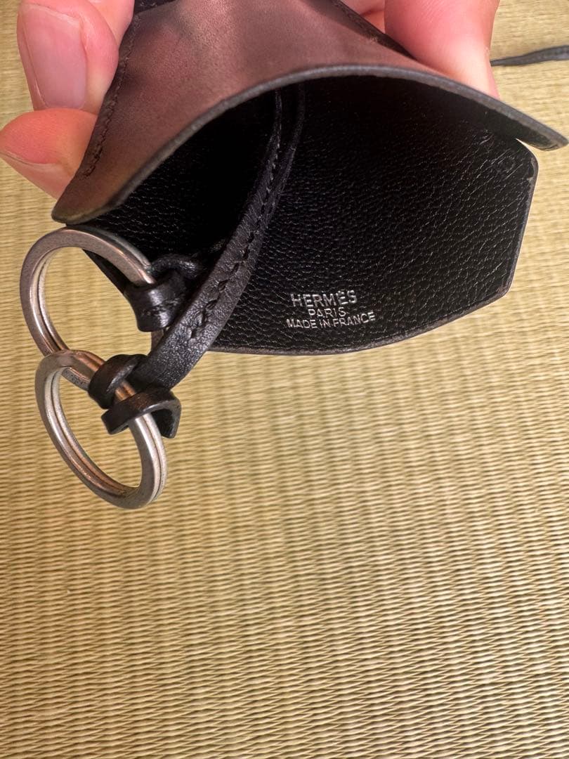 エルメス クロシェット 黒 ダメージあり フランス製