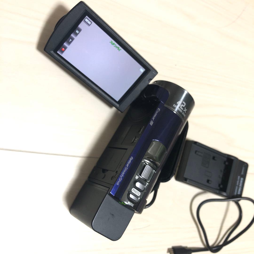 SONY HDR-CX180 ハンディカム ビデオカメラ 　ブルー