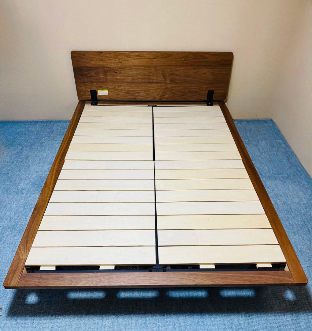 【新品未使用】無印良品　ベッドフレーム　ウォールナット
