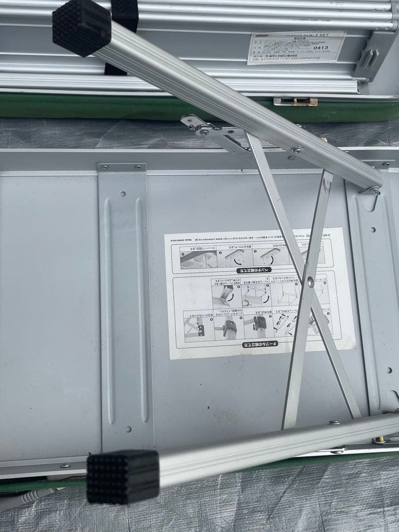 廃番 コールマン ピクニックテーブルセット 折り畳み チェア