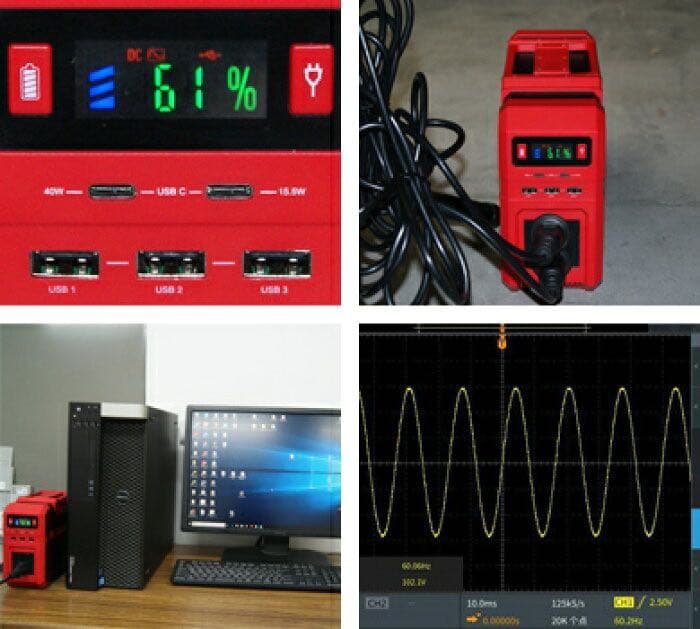 キャンプ、車中泊に！富士倉ポータブルバッテリー