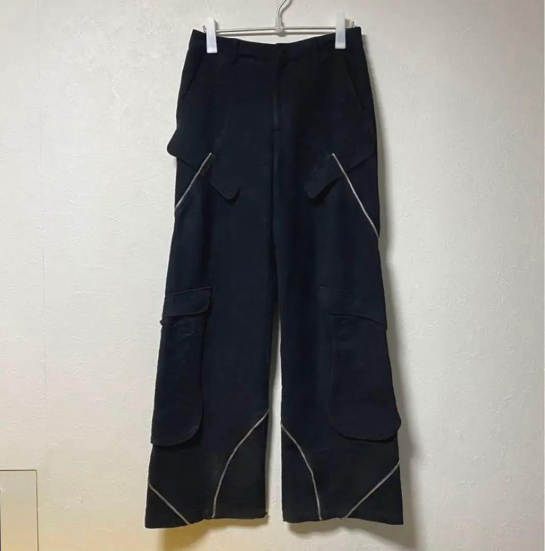 HELIOT EMIL Punctured カーゴパンツ ジップデザイン