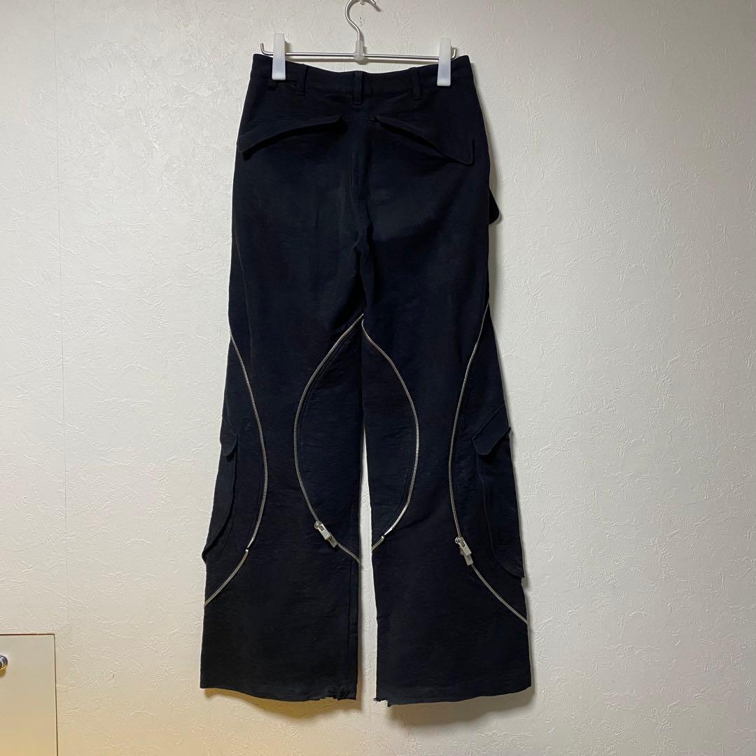 HELIOT EMIL Punctured カーゴパンツ ジップデザイン