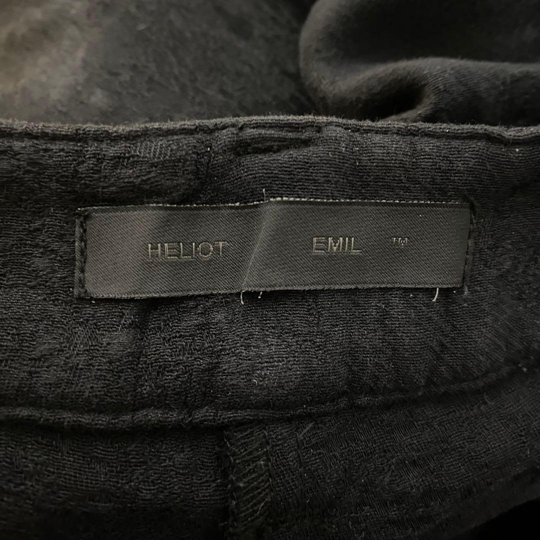 HELIOT EMIL Punctured カーゴパンツ ジップデザイン