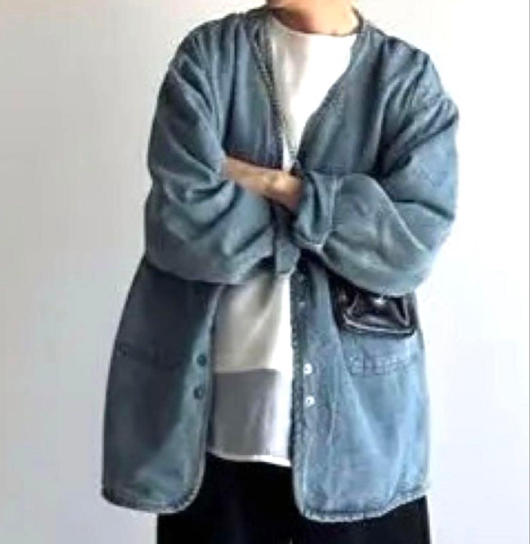 ◼️ARULLE v-collar denim jacket デニムジャケット
