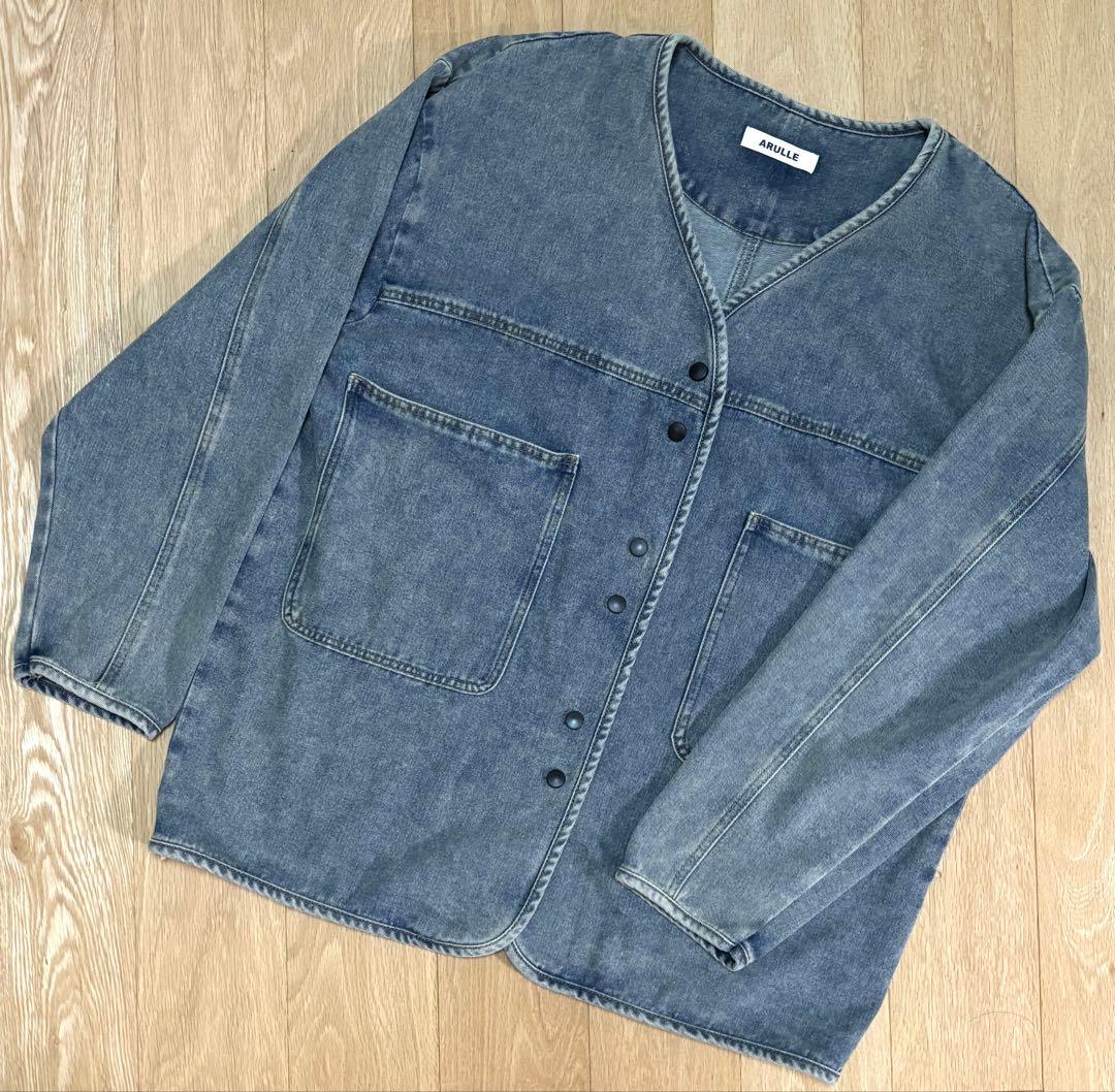 ◼️ARULLE v-collar denim jacket デニムジャケット