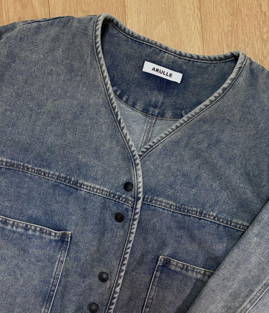 ◼️ARULLE v-collar denim jacket デニムジャケット