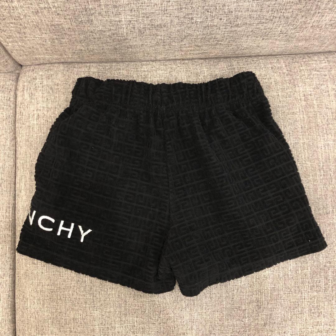 ジバンシー ショートパンツ ロゴ パイル 黒 ブランド パジャマ レディース