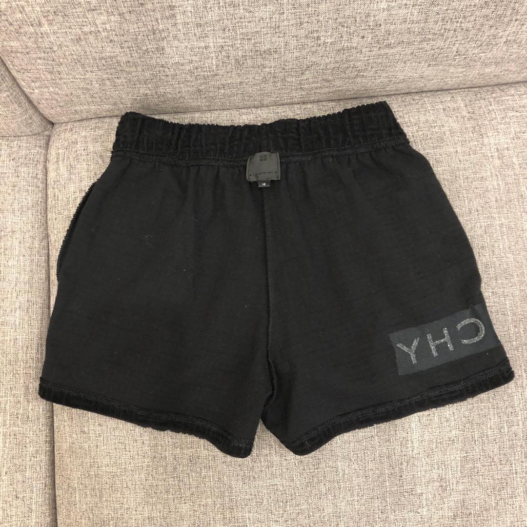 ジバンシー ショートパンツ ロゴ パイル 黒 ブランド パジャマ レディース