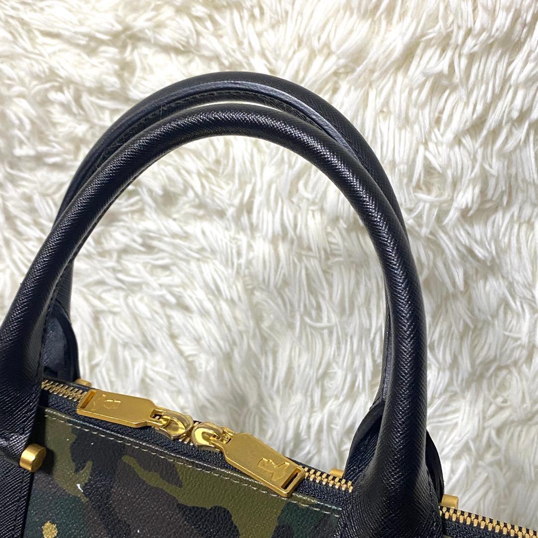 美品✨ GENTIL BANDITボストンバック　迷彩　イニシャルペイント