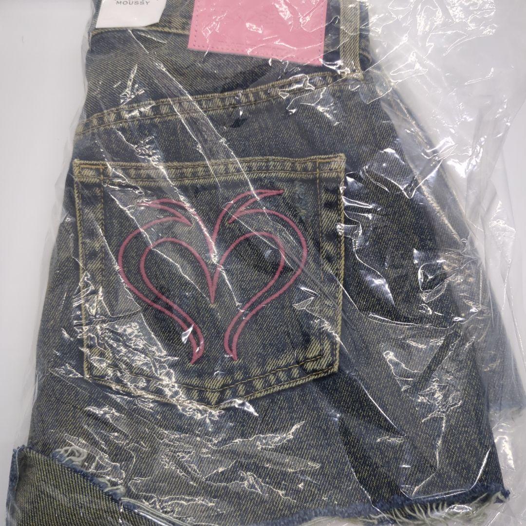 MOUSSY BEP HEART DENIM ショーツ　デニム　size1