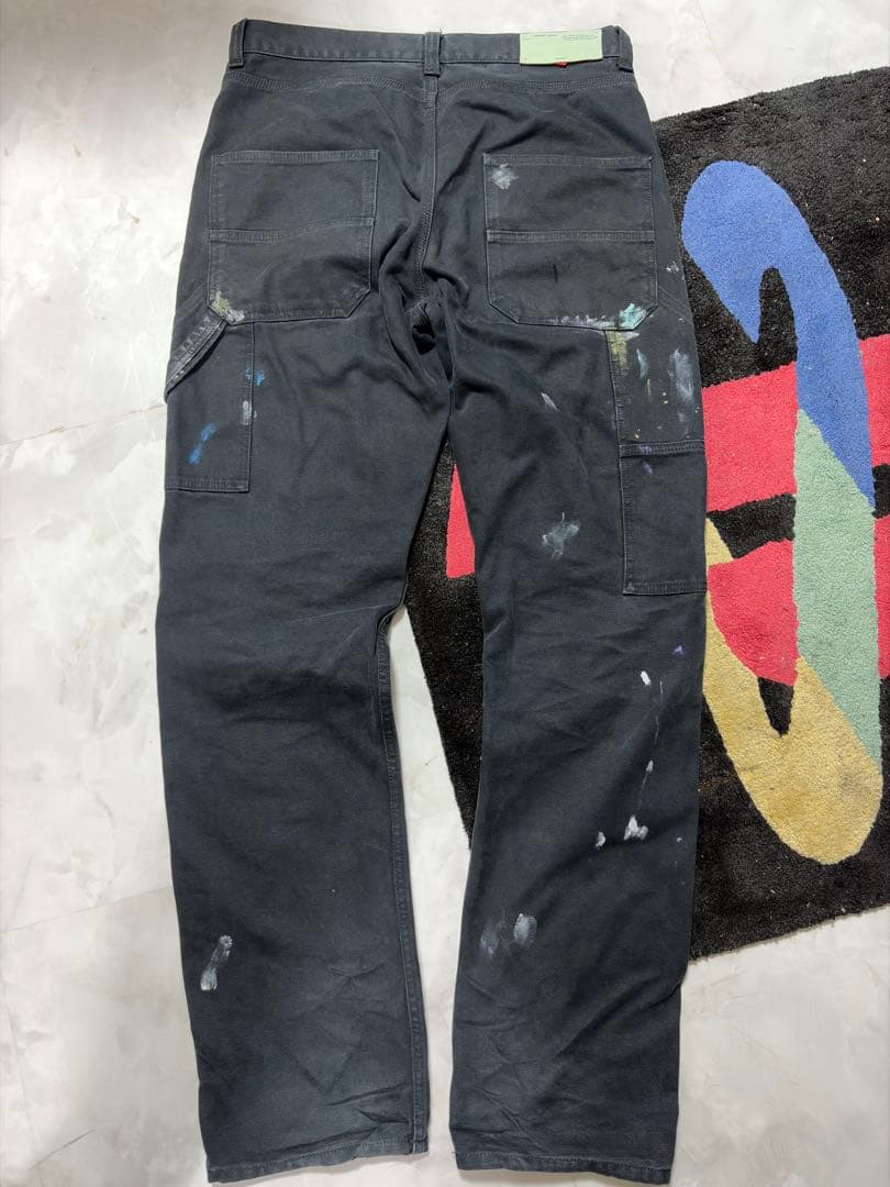 Off white カーペンターパンツ 33インチ　美中古
