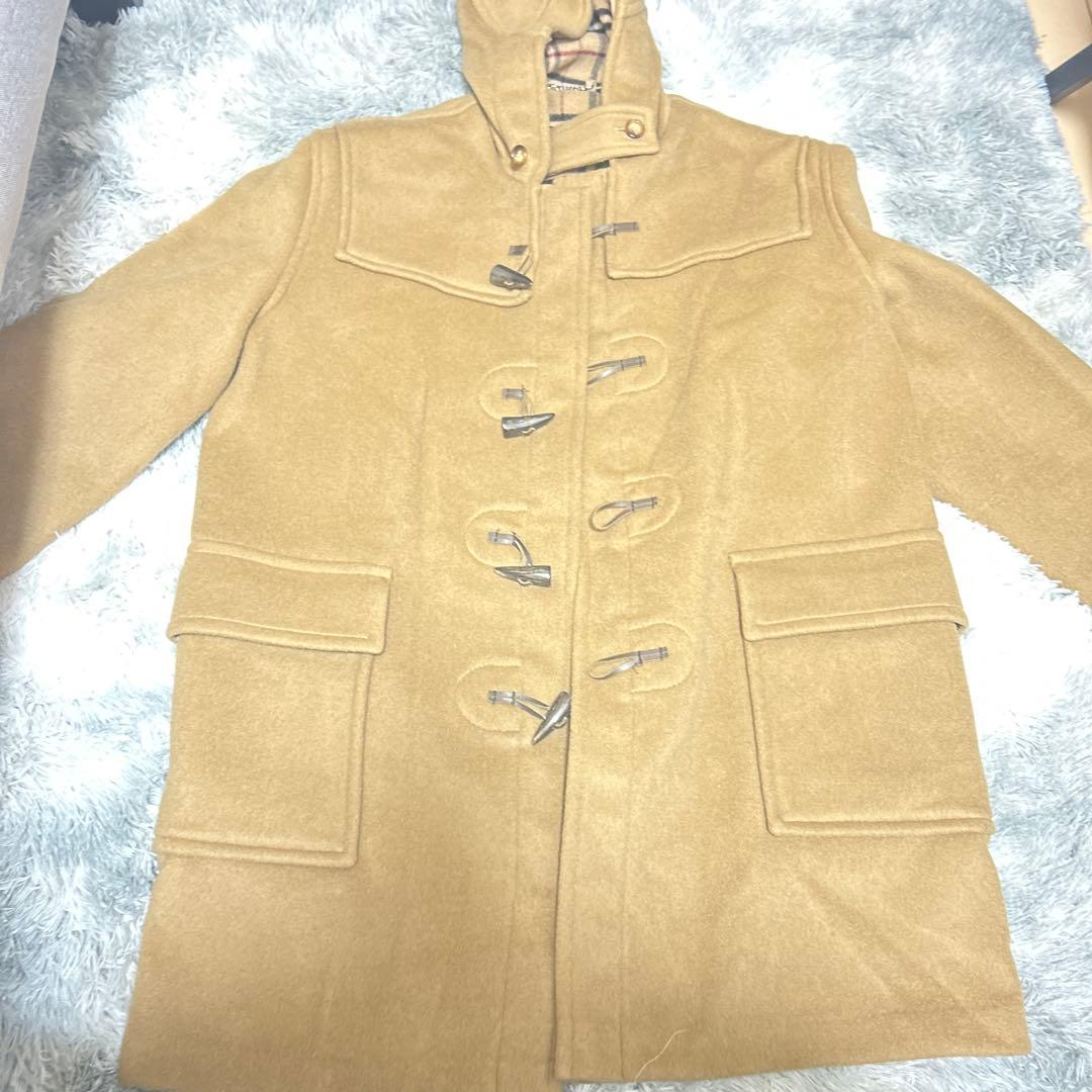 イングランド製BURBERRYベージュダッフルコート フード付き