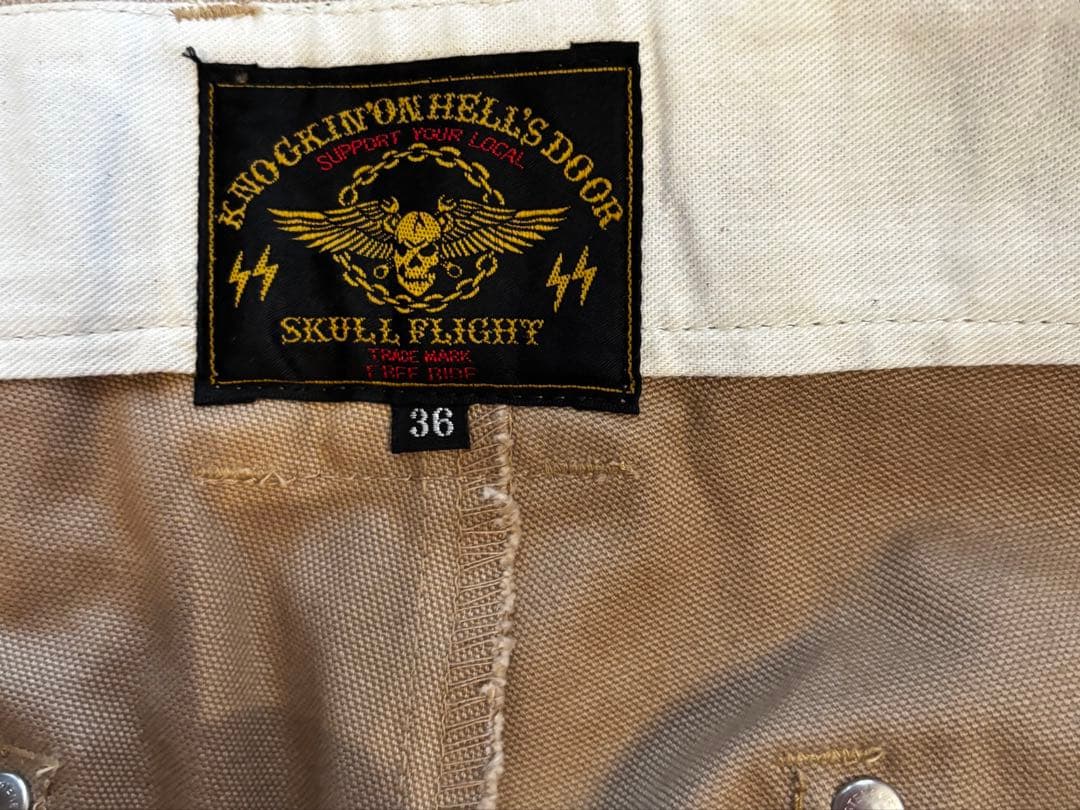 Tomo スカルフライト SKULL FLIGHTワークパンツ