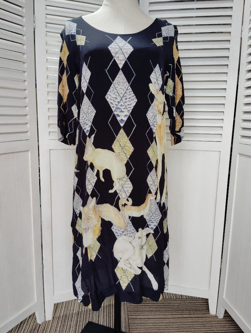 SWASH LONDON 　スウォシュロンドン　七分袖ワンピース