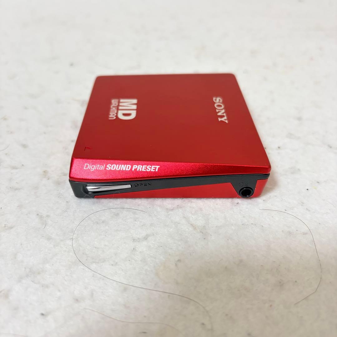 SONY MZ-E75 MD WALKMAN ウォークマン 赤 レッド 動作品