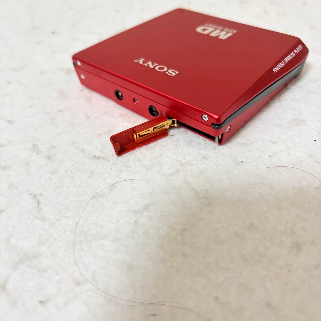 SONY MZ-E75 MD WALKMAN ウォークマン 赤 レッド 動作品